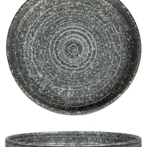 Тарелка с бортом P.L. Proff Cuisine Stone Untouched Taiga Dark 81221891 180х180 мм