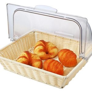 Корзина для хлеба P.L. Proff Cuisine 81270227 360х330 мм с откидной крышкой, ротанг