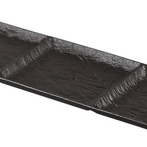 Блюдо прямоугольное P.L. Proff Cuisine Black Star 81223482 400х130х28 мм с делениями