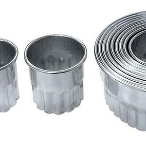 Набор кондитерских форм P.L. Proff Cuisine 93000006 "Круг рифленый" 12 шт.