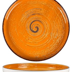 Тарелка с бортом P.L. Proff Cuisine Texture Yellow Circular 70001273 230х230х30 мм