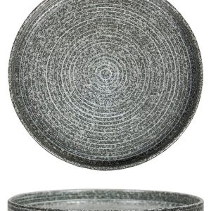 Тарелка с бортом P.L. Proff Cuisine Stone Untouched Taiga Dark 81221889 260х260 мм