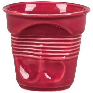 Чашка кофейная P.L. Proff Cuisine Barista 81223254 мятая 140 мл, бордовая