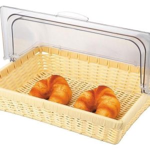 Корзина для хлеба P.L. Proff Cuisine 81004906 410х280 мм с откидной крышкой, ротанг