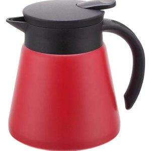 Кофейник-термос P.L. Proff Cuisine Sunnex 81240737 600 мл, вакуумный, пластик, нерж. сталь, красный