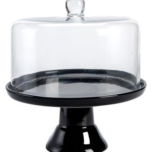 Подставка для торта P.L. Proff Cuisine BarWare 81269699 h=28 d=27, со стеклянной крышкой