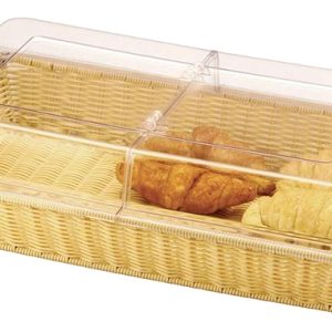 Корзина для хлеба P.L. Proff Cuisine 95001212 530х330 мм с откидной крышкой, ротанг