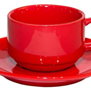 Чайная пара P.L. Proff Cuisine Barista 81229814 180 мл, красная