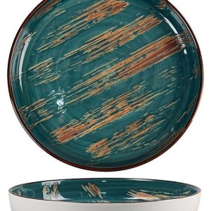 Тарелка с бортом P.L. Proff Cuisine Texture Dark Green 81223437 165х165 мм