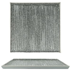 Тарелка квадратная P.L. Proff Cuisine Dark Stone Untouched Taiga 81221905 240х240 мм