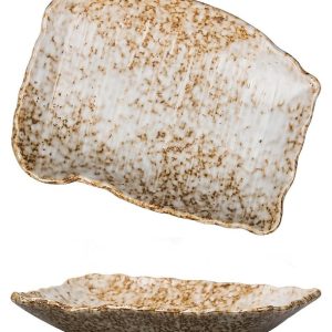 Блюдо прямоугольное P.L. Proff Cuisine Brown Spider Silk 81223991 255х195 мм