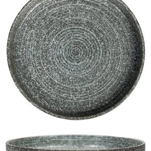 Тарелка с бортом P.L. Proff Cuisine Stone Untouched Taiga Dark 81221890 230х230 мм