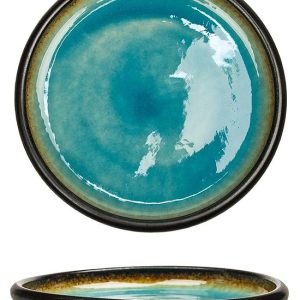 Тарелка с бортом P.L. Proff Cuisine Blue Spider Silk Stockholm 81229265 245х37 мм