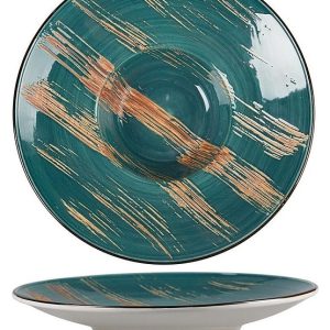 Тарелка глубокая P.L. Proff Cuisine Texture Dark Green 81223442 250 мл