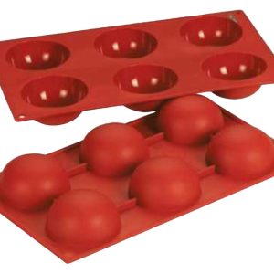 Форма силиконовая P.L. Proff Cuisine 81200405 "Полусфера" 6 ячеек