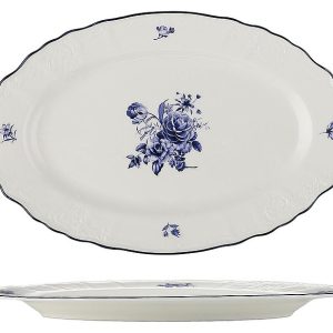 Блюдо овальное P.L. Proff Cuisine Blue Flower 81222030 252х161 мм