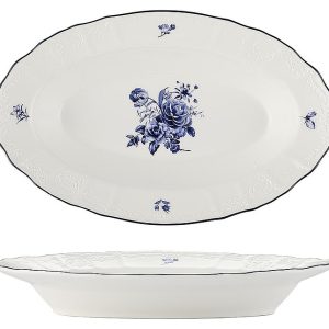 Блюдо овальное P.L. Proff Cuisine Blue Flower 81222033 252х157 мм