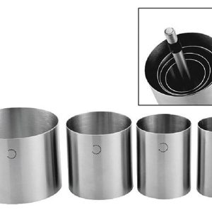 Набор кондитерских колец P.L. Proff Cuisine 99002193 4 шт. с прессом