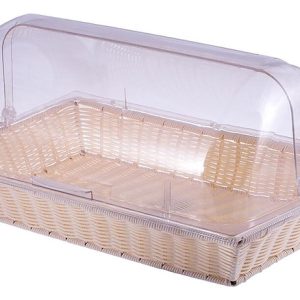 Корзина для хлеба P.L. Proff Cuisine 81221529 530х330 мм с откидной крышкой, ротанг