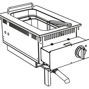 Фритюрница встраиваемая Apach Chef Line SLDI7FRIE4S15