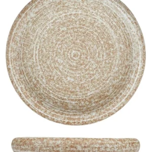 Блюдо круглое P.L. Proff Cuisine Brown Untouched Taiga 81221921 200х200 мм