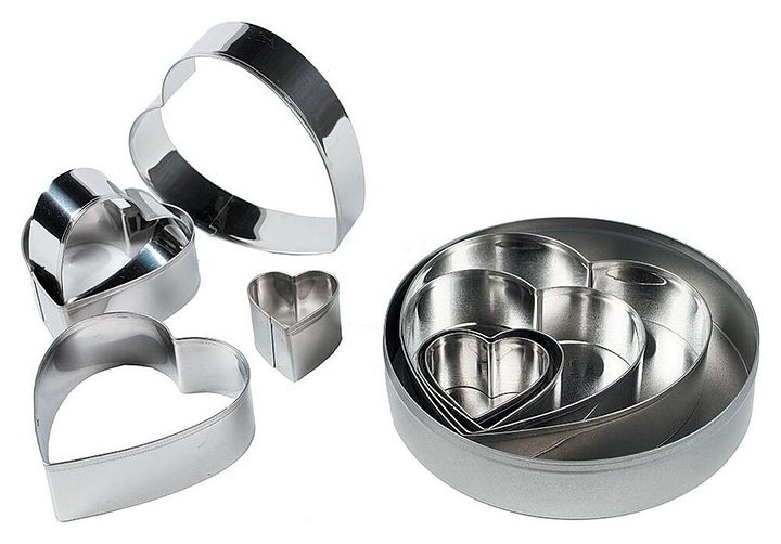 Набор кондитерских форм P.L. Proff Cuisine 81004607 "Сердце"