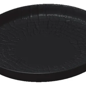 Тарелка с бортом P.L. Proff Cuisine Black Raw Wood 81229892 230х230 мм