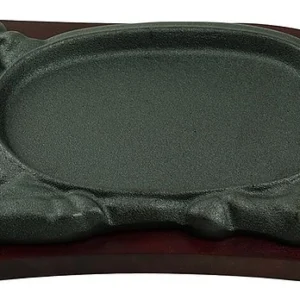 Сковорода для подачи P.L. Proff Cuisine 81240544 "Корова" 280х160 мм на деревянной подставке