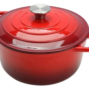 Кастрюля P.L. Proff Cuisine 81240513 6,5 л с крышкой, красная