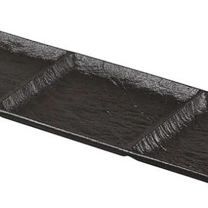 Блюдо прямоугольное P.L. Proff Cuisine Black Star 81223482 400х130х28 мм с делениями