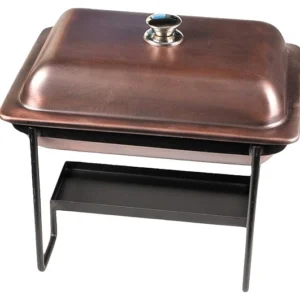 Чафинг-диш P.L. Proff Cuisine 73038004 / SG-95465 (A) 3 л 37х27 см (нерж. сталь) антик на подставке