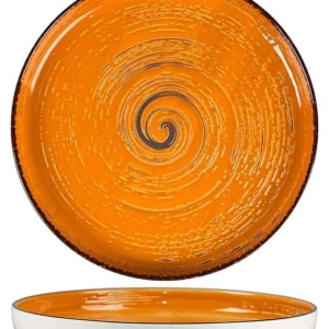 Тарелка с бортом P.L. Proff Cuisine Texture Yellow Circular 70001274 280х280х31 мм