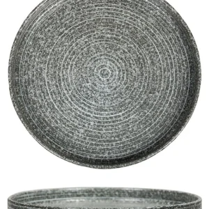 Тарелка с бортом P.L. Proff Cuisine Stone Untouched Taiga Dark 81221889 260х260 мм
