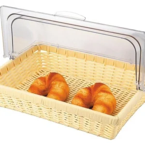 Корзина для хлеба P.L. Proff Cuisine 81004906 410х280 мм с откидной крышкой, ротанг