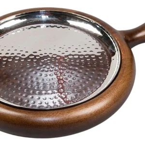 Сковорода для подачи P.L. Proff Cuisine 81241068 195 мм на деревянной подставке