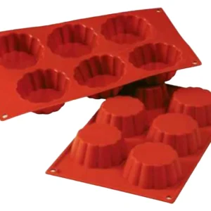 Форма силиконовая P.L. Proff Cuisine 81200442 "Бриош" 6 ячеек