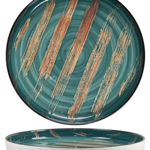 Тарелка с бортом P.L. Proff Cuisine Texture Dark Green 81223440 280х280 мм