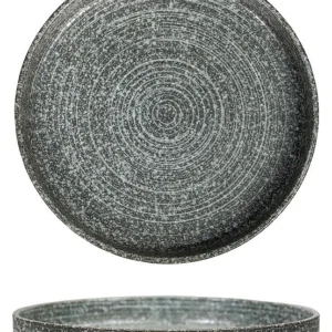 Тарелка с бортом P.L. Proff Cuisine Stone Untouched Taiga Dark 81221890 230х230 мм