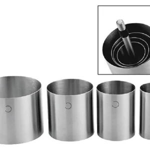 Набор кондитерских колец P.L. Proff Cuisine 99002193 4 шт. с прессом