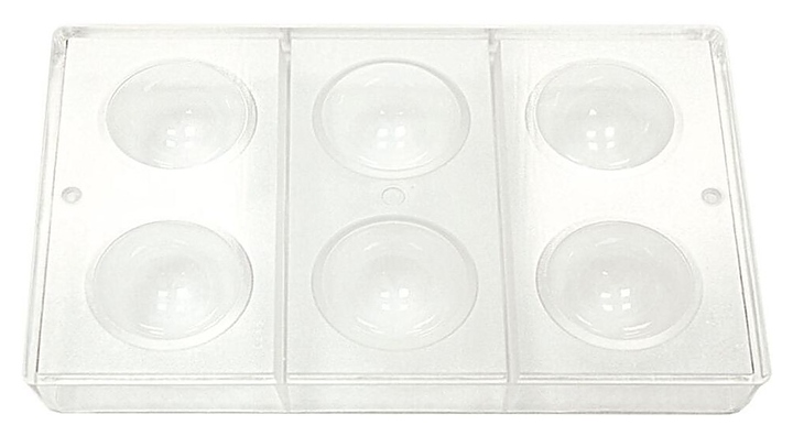 Форма для шоколада P.L. Proff Cuisine 73038038 "Полусфера" 6 ячеек