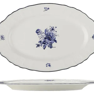 Блюдо овальное P.L. Proff Cuisine Blue Flower 81222031 306х194 мм