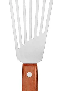 Лопатка P.L. Proff Cuisine 92001306 16х7.5 см перфорированная (нерж. сталь / дерево)