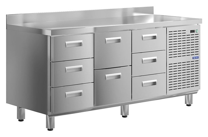 Стол холодильный KAYMAN КСХ-323/60 (8 ящиков)