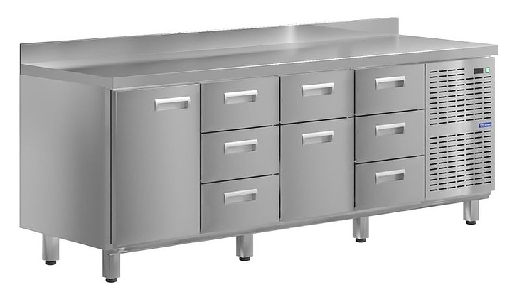 Стол холодильный KAYMAN КСХ-1343/60 (1 дверь, 8 ящиков)