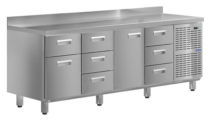 Стол холодильный KAYMAN КСХ-4313/60 (1 дверь, 8 ящиков)