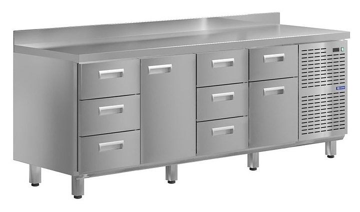 Стол холодильный KAYMAN КСХ-3134/60 (1 дверь, 8 ящиков)