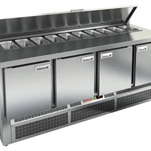 Стол для салатов HICOLD SLE1-1111GN (1/3) с крышкой