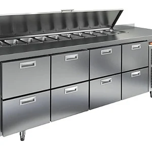 Стол для салатов HICOLD SL1-2222GN (1/3) с крышкой