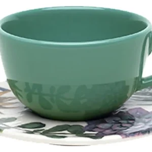 Чайная пара Oxford UNNI Shape BOTHANICA 092839 AY04-5606 (чашка 200мл и блюдце 14см)