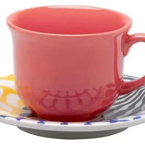 Чайная пара Oxford FLOREAL Shape SALADA TROPICAL 126967 J071-6845 (чашка 200мл и блюдце 15см)
